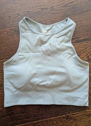 Спортивный бесшовный топ everlast seamless sports bra с чашечками (оригинал, размер u9 12 / m)