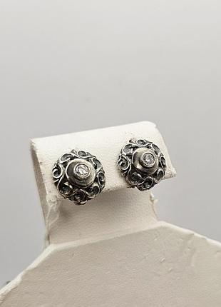 Сережки срібні з кубічним цирконієм 2,95 г