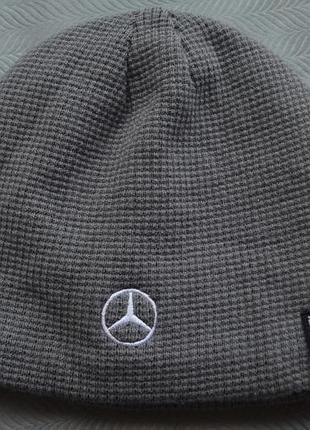 Mercedes-benz мужская теплая зимняя шапка