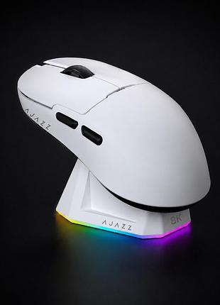 Мышка игровая беспроводная ajazz aj159 pro white