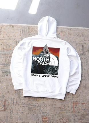 Худі білий tnf- orange mountains осінь