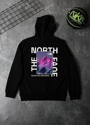 Худі чорний tnf-violet mountains осінь