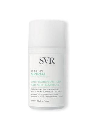 Svr spirial roll-on антиперспирант 48h для чувствительной кожи без спирта 50 мл