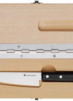 Ніж кухонний snow peak cs-207 cutting board set m + обробна дошка