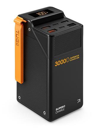 Павербанк wuw 30000mah 65w павербанк wuw tugii y365 с быстрой зарядкой, портативный внешний аккумулятор jw-54