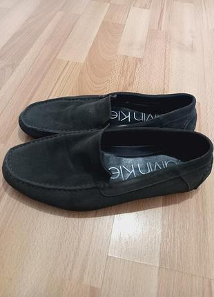 Туфлі лофери мокасини замш нубук calvin klein,р.us 9,5 eu 42,5 cn 260 mx 27.5.