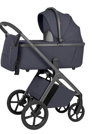 Коляска універсальна crl-6553 "vector" plum grey 2в1 carrello