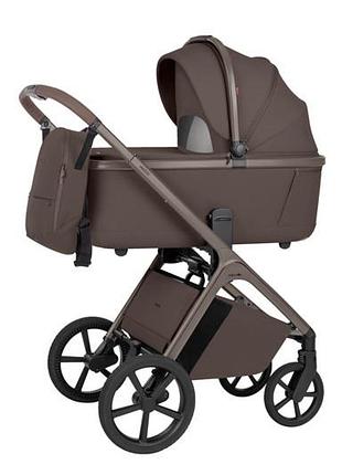Коляска универсальная crl-6553 "vector" coffee beige 2в1 carrello