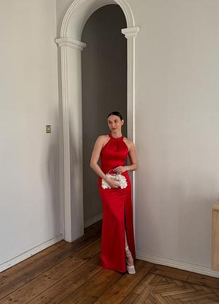 Вечернее платье-американка josephine, арт.090 красный l