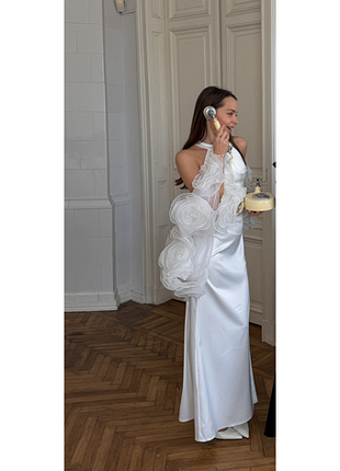 Вечернее платье-американка josephine, арт.090 молочный m