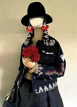 Жакет з вишивкою,етно бохо стиль,desigual