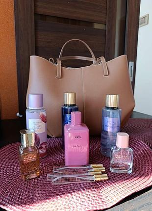 Парфуми zara, victoria's secret.