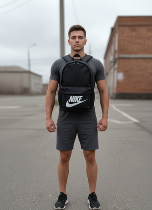 Nike повсякденний чорний рюкзак, портфель nike, чоловічий спортивний рюкзак для школи