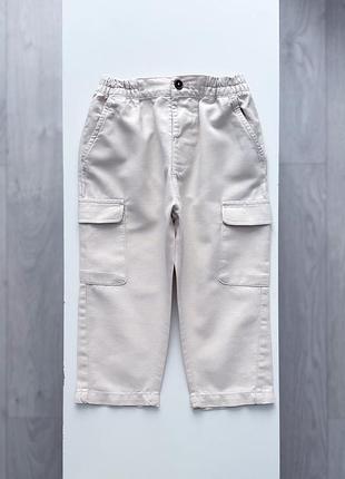 Лляні штани zara розмір 2-3 роки / 98