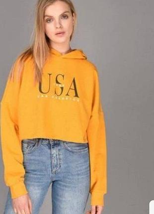 Худи толстовка кофта кроп новейший бренд h&amp;m