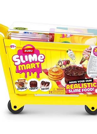 Ігровий набір зі слаймами "візок смаколиків" slime mart 15907 серії "shopping cart"