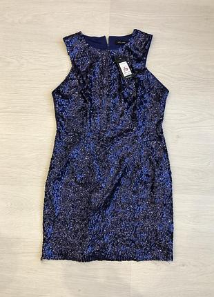 Сукня міді в паєтки new look, uk16