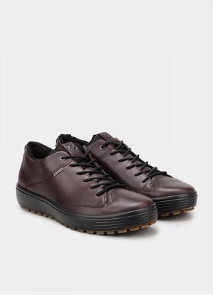 Чоловічі зимові напівчеревики ecco soft 7 tred, 40 черевики кросівки утеплені екко еко фірмові нові оригінал кеди кросівки