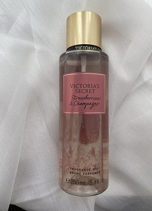 Парфумований спрей victoria's secret strawberries & champagne fragrance mist