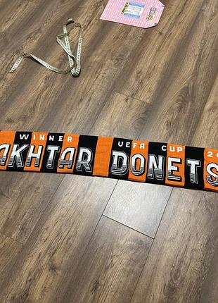 Шарф футбольний шахтер донецьк, shakhtar donetsk шахтар у колекцію ретро
