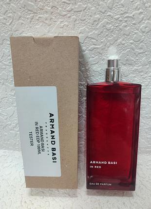 Тестер парфюмированной воды armand basi in red edp объемом 100 мл в картонной упаковке