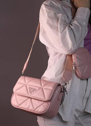 Брендова сумка крос боді для жінки прада жіноча міська сумочка prada шкіряна сумка для дівчини через плече