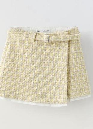 Твідова спідниця/юбка zara у розмірі 9-10 років.