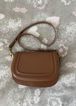 Сумка zara коричнева