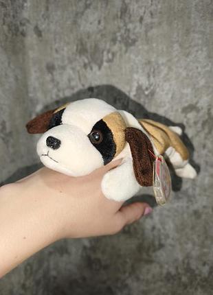 Коллекционная винтажная собака сенбернар bernie ty beanie babies 1996