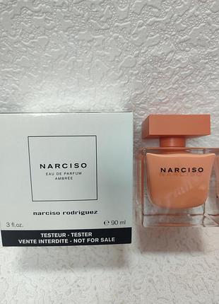Женская парфюмированная вода narciso rodriguez narciso ambrée объемом 90 мл в формате тестера.