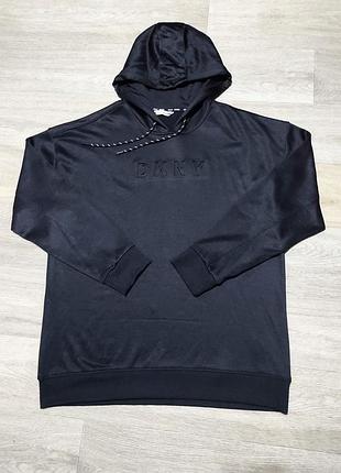 Мужское чёрное худи dkny sport , размер l