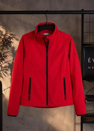 Жіноча куртка clique softshell 20925, червона, розмір l/40