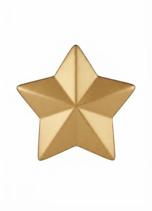 Звезда новогодняя золотая объемная декоративная статуэтка декор