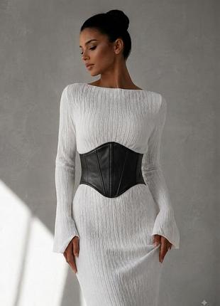 Корсет жіночій з екошкіри xs-xxl