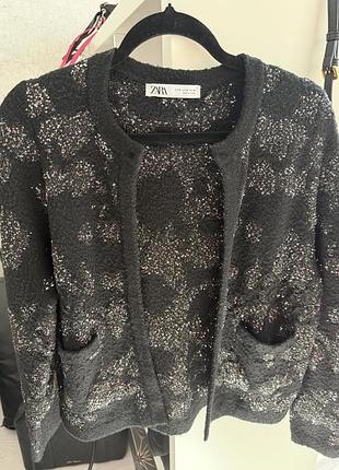 Кофта з паєтками zara