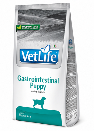 Сухой корм farmina vet life gastrointestinal puppy для щенков, при заворачивании шкт, 2 кг