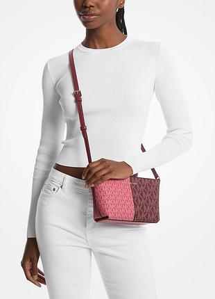 Женская двухцветная сумка michael kors через плечо
