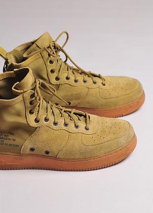 Кроссовки nike sf air force 1 mid desert moss 2018 - 47.5 - 31 см