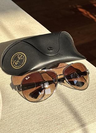 Сонцезахисні окуляри унісекс ray-ban авіатор коричневі