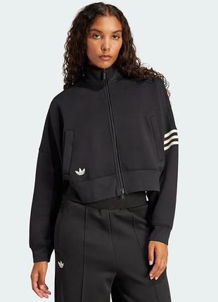 Оригінал спортивна жіноча кофта neuclassics adidas ji8495  оригинал адідас зіпка на замку чорна демісезон літо осінь повсякденна стильна для бігу l