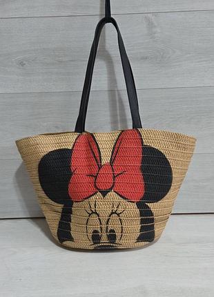 Соломенная сумка disney