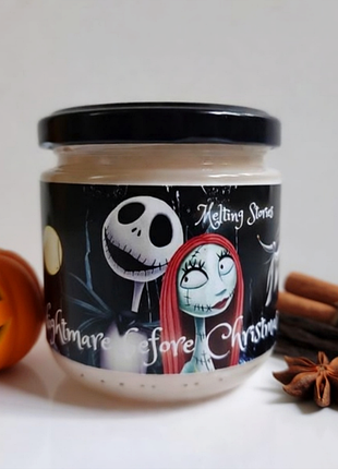 Рождественская свеча свечка nightmare before christmas🕯️объём 200мл