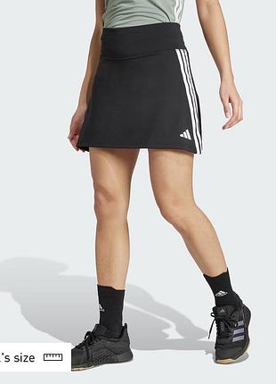 Спортивна спідниця з шортами train essentials 3-stripes workout skort