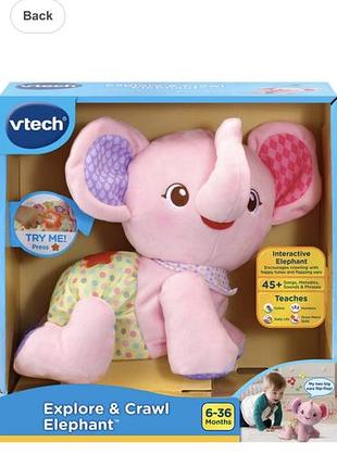 Інтерактивний слоник vtech explore & crawl 3