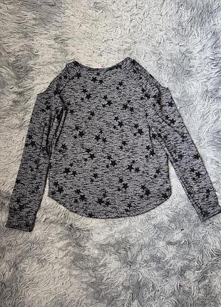 Кофта с открытыми плечами, кофта со звездами. 7