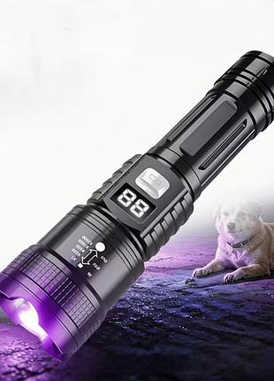 Мощный ультрафиолетовый (uv) фонарик с led дисплеем