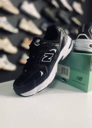 Стильные женские кроссовки new balance 530 black/white