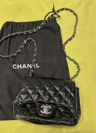 Chanel крос боді лак шкіра оригінал