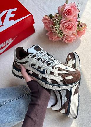Кросівки nike p-6000 white/brown