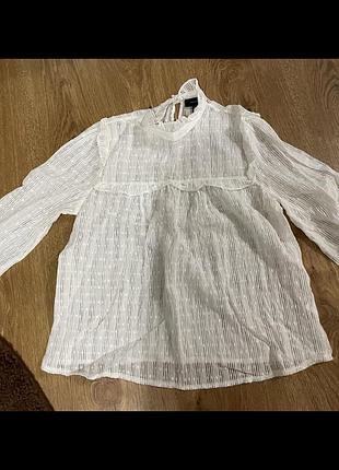 Біла блузка коротка m